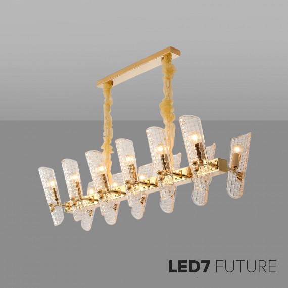 Ritz - Gong Rectangular Chandelier